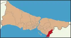 محل قرارگیری توزلا در نقشه ترکیه
