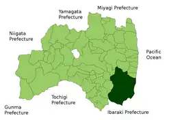 موقعیت Iwaki