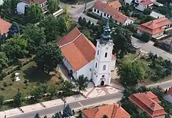 Aerialphotography: Jászfényszaru, temple