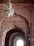 بخشی از نمای داخلی مسجد جامع دهلی