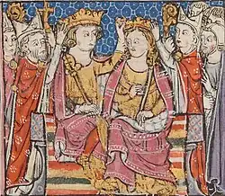 Coronation of Maria of Montferrat and John of Brienne,  King of Jerusalem and Latin Emperor of Constantinople