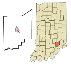 Location of Vernon in the state of ایندیانا