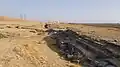آب‌راه جروانه از دوردست، که با چشم‌انداز اطراف درآمیخته است.