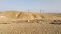 نمای سراسرنما از آب‌راه جروانه از زاویه‌ای مرتفع‌تر.
