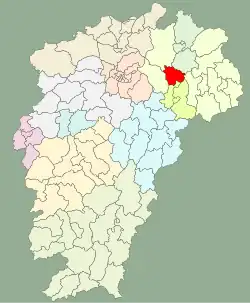موقعیت شهرستان واننیان در نقشه