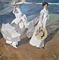 قدم زدن در امتداد ساحل۱۹۰۹ م.اثر خواکین سورولا
