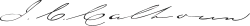 Cursive signature in ink