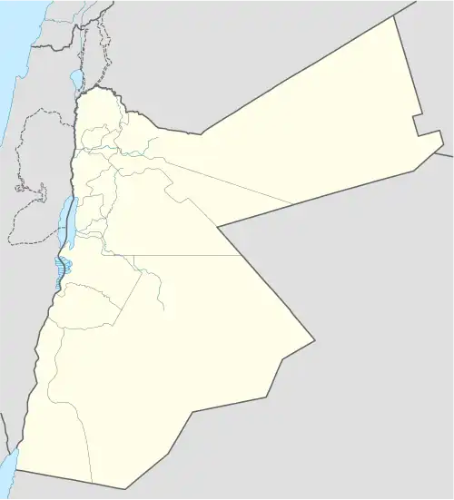 جرش در اردن واقع شده