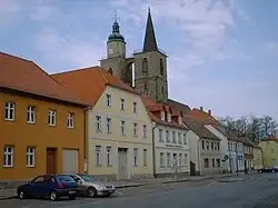 Main street and Saint Nicholas' Church