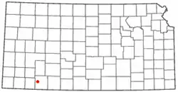 Location of Plains, Kansas