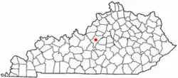 Location of Bardstown within کنتاکی