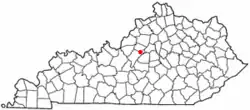 Location of Bloomfield, Kentucky