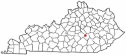 Location of Brodhead, Kentucky