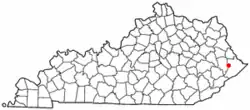 Location of Coal Run Village, Kentucky