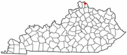 Location of Crestview, Kentucky