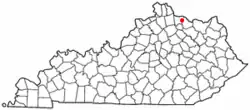 Location of Germantown, Kentucky