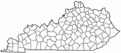 Location of Goshen, Kentucky