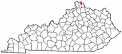 Location of Highland Heights, Kentucky