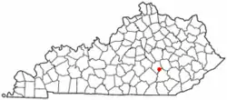 Location of Livingston, Kentucky