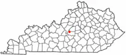 Location of Loretto, Kentucky
