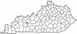Location of McHenry, Kentucky