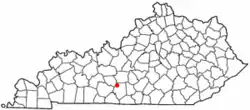 Location of Park City, Kentucky