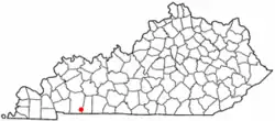 Location of Pembroke, Kentucky