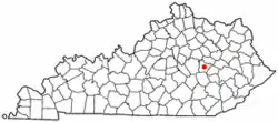 Location of Ravenna, Kentucky