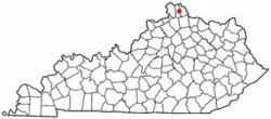 Location of Ryland Heights, Kentucky