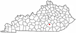Location of Science Hill, Kentucky