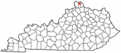 Location of Taylor Mill, Kentucky