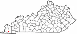 Location of Wingo, Kentucky
