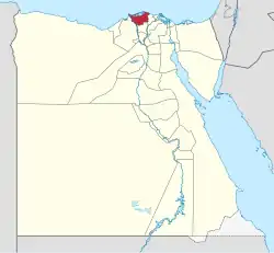 کفرالشیخ در نقشه مصر