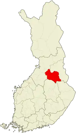 موقعیت ناحیه کایانی
Kajaani sub-region