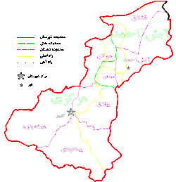 نقشه شهرستان کلیبر