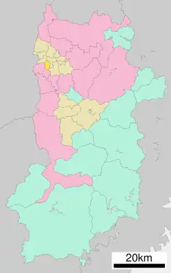 موقعیت کانماکی، نارا در استان نارا