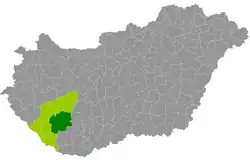 موقعیت ناحیه کاپوشوار در نقشه