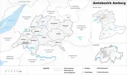 موقعیت Aarberg District
