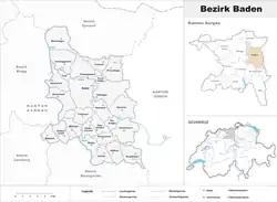 موقعیت Baden District