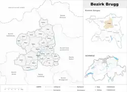 موقعیت Brugg District