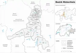 موقعیت Hinterrhein District