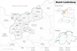 موقعیت Laufenburg District
