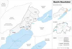 موقعیت Neuchâtel District