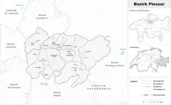 موقعیت Plessur District