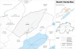 موقعیت Val-de-Ruz District