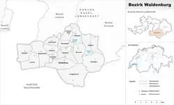 موقعیت Waldenburg District
