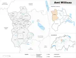 موقعیت Willisau District