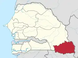 موقعیت کدوگو در نقشه