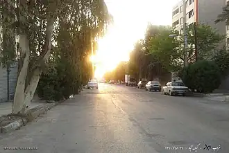نمایی از غروب کیان‌آباد