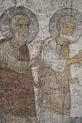 Frescoes of saints.